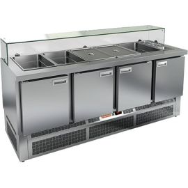 Стол для салатов HICOLD SLE3-1111GN низкое стекло купить в Е.Маркет