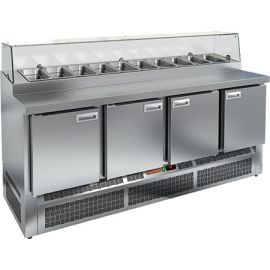 Стол для пиццы HICOLD PZE2-1111/GN стекло купить в Е.Маркет