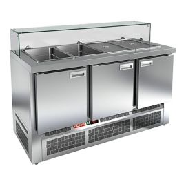 Стол для салатов HICOLD SLE3-111GN низкое стекло купить в Е.Маркет