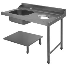 Стол с мойкой и отверстием для мусора ELETTROBAR  PALS 120 DX правый, 80208 купить в Е.Маркет