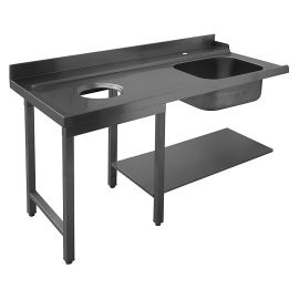 Стол для грязной посуды с мойкой и отверстием для мусора (1200x700) ELETTROBAR, 75446 купить в Е.Маркет