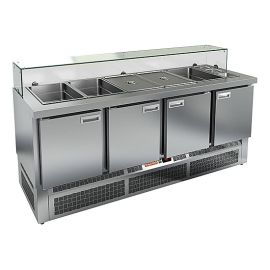 Стол для салатов HICOLD SLE3-1111GN низкое стекло купить в Е.Маркет