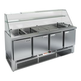 Стол для салатов HICOLD SLE3-1111GN высокое стекло купить в Е.Маркет