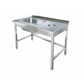 Стол для грязной посуды KAYMAN СПМ-123/1207 ПРАВЫЙ купить в Е.Маркет