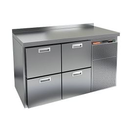 Стол холодильный HICOLD GN 22 BR2 TN с бортом купить в Е.Маркет