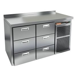 Стол холодильный HICOLD GN 33 BR2 TN с бортом купить в Е.Маркет