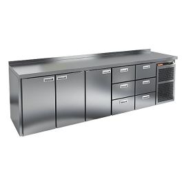 Стол холодильный HICOLD GN 11133 BR2 TN с бортом купить в Е.Маркет