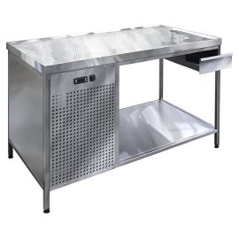 Стол холодильный Finist СХСо-1300-700 (боковой холодильный агрегат) купить в Е.Маркет