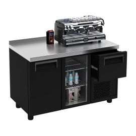 Стол холодильный для кофемашин Carboma T57 M2-1-G 9006-1(2)9 (BAR-250С) купить в Е.Маркет