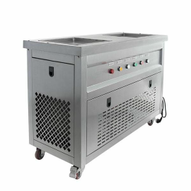 Фризер для жареного мороженого Foodatlas KCB-2F (стол для топпингов, 2 компрессора) купить в Е.Маркет