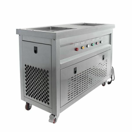 Фризер для жареного мороженого Foodatlas KCB-2F (стол для топпингов) купить в Е.Маркет