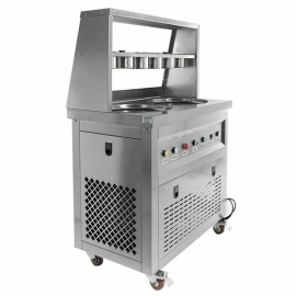 Фризер для жареного мороженого Foodatlas KCB-2Y (контейнеры, световой короб, 2 компрессора) купить в Е.Маркет