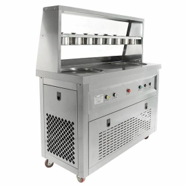 Фризер для жареного мороженого Foodatlas KCB-2Y (контейнеры, стол для топпингов, система контроля температуры) купить в Е.Маркет