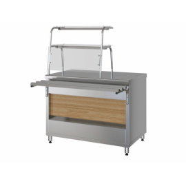 Прилавок нейтральный Марихолодмаш ПНП11 с полками купить в Е.Маркет