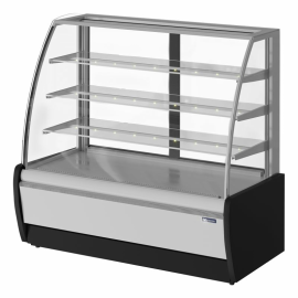 Витрина кондитерская KAYMAN K-ВК-1300 серебро купить в Е.Маркет