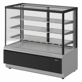 Витрина кондитерская KAYMAN K-ВК-1300 люкс квадро серебро купить в Е.Маркет