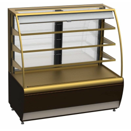 Витрина кондитерская KAYMAN K-ВК-1300 открытая бронза купить в Е.Маркет