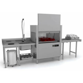 Тоннельная посудомоечная машина Apach ARC100 (T101) с дозаторами и сушкой, слева направо купить в Е.Маркет