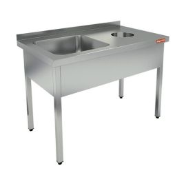 Ванна моечная HICOLD НДСО1М-12/7БЛ (раковина 500х500х300) купить в Е.Маркет