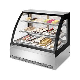 Витрина кондитерская Chilz VETE 90 M белый глянец, шлифованная нержавейка купить в Е.Маркет