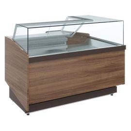 Витрина кондитерская Carboma KC82 SM-5 02 VISION модуль левый, 1008, темный дуб купить в Е.Маркет