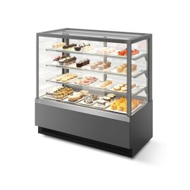 Витрина кондитерская Chilz VETE KUB LUX 90 серый матовый, шлифованная нержавейка купить в Е.Маркет