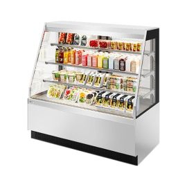 Витрина кондитерская Chilz VETE KUB OFT 130 белый глянец, шлифованная нержавейка купить в Е.Маркет