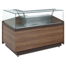 Витрина кондитерская Carboma KC82 SM-5 01 VISION модуль правый, 1008, темный дуб купить в Е.Маркет