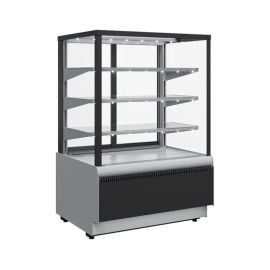 Витрина кондитерская Carboma KC70 VV 0,9-1 Standard Люкс Техно (9006-9005, черная) купить в Е.Маркет