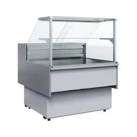Витрина холодильная Carboma GC110 SV 1,25-1 0011-9006 (статика, с боковинами) купить в Е.Маркет