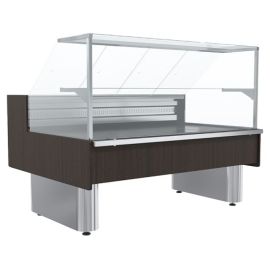 Витрина холодильная Carboma GC110 SM 1,25-1-1 (ВХС-1,25 GC110) (статика, выносной агрегат, без боковин) купить в Е.Маркет