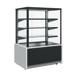 Витрина нейтральная Carboma KC70 N 1,3-1 Light Техно (9006-9005, черная, без агрегата) купить в Е.Маркет