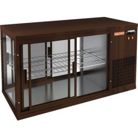 Витрина холодильная HICOLD VRL T 1300 R Brown купить в Е.Маркет