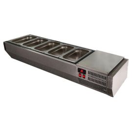 Витрина холодильная POLAIR VT2-G (3x GN 1/3 + GN 1/2) с крышкой купить в Е.Маркет