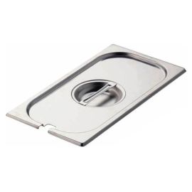Крышка для гастроемкости Gastromix GN 1/4 (265х162) с отверстием для ложки нерж. сталь купить в Е.Маркет