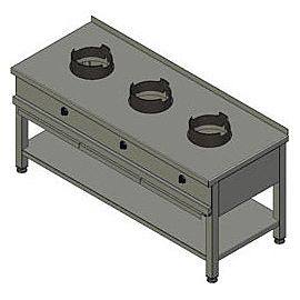 Плита газовая Вулкан KSW 03 8787 WOK купить в Е.Маркет