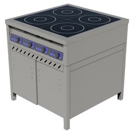 Плита индукционная ЦМИ ПИ-4 закрытая, распашные двери купить в Е.Маркет