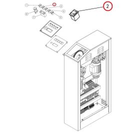 Выключатель (зелёный) 0401/2/IST для катков гладильных GMP купить в Е.Маркет