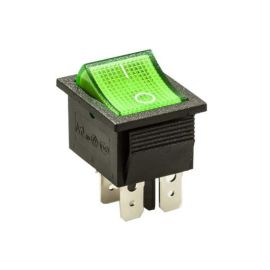 Выключатель ON-OFF, типа SC 767 (4) (зеленый), универсальный купить в Е.Маркет