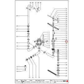 Держатель Z740702(Z740705) разбрызгивателей нижн.к посудомойке FI-80 купить в Е.Маркет