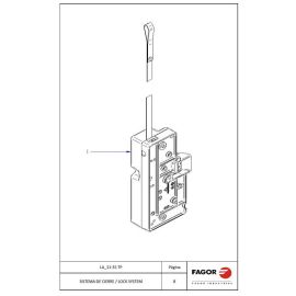 Замок двери 12154845 для машины стиральной FAGOR серии LA купить в Е.Маркет