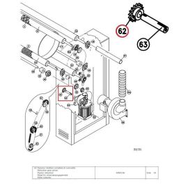 Звёздочка в комплекте с опорой качения 038Z13A для катков гладильных GMP купить в Е.Маркет