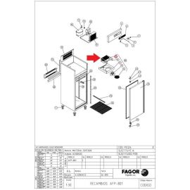 Испаритель 12031794 (6029010146) для шкафа холодильного FAGOR, серии AFP купить в Е.Маркет