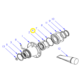 Кольцо 12024621 (P656016000) для машин стиральных серии LA купить в Е.Маркет