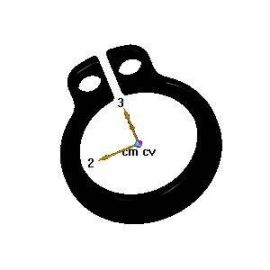 Кольцо пружинное для замка двери 12010155 (Q302061000) машины стиральной серии LA модели LA-25ME купить в Е.Маркет