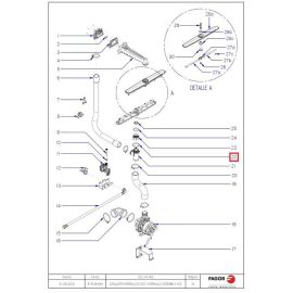 Кольцо уплотнительное 12163602 для машины посудомоечной FAGOR, серии CO купить в Е.Маркет