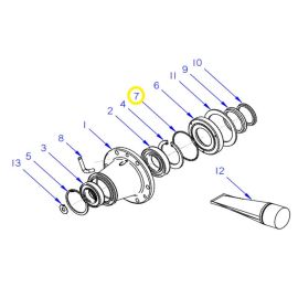 Кольцо уплотнительное 12009940 (Q307075000) для машины стиральной серии LA купить в Е.Маркет