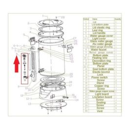 Кран #8 для аппарата для приготовления чая и кофе/кипятильника EKSI, серий CND/WBE купить в Е.Маркет