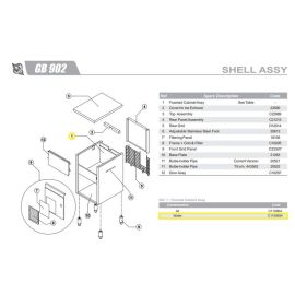 Корпус C11096W для льдогенератора BREMA серии GB купить в Е.Маркет