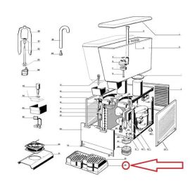 Лоток каплесборника 22800-00660 для сокоохладителей типа MAESTRALE JOLLY и граниторов типа FBM купить в Е.Маркет